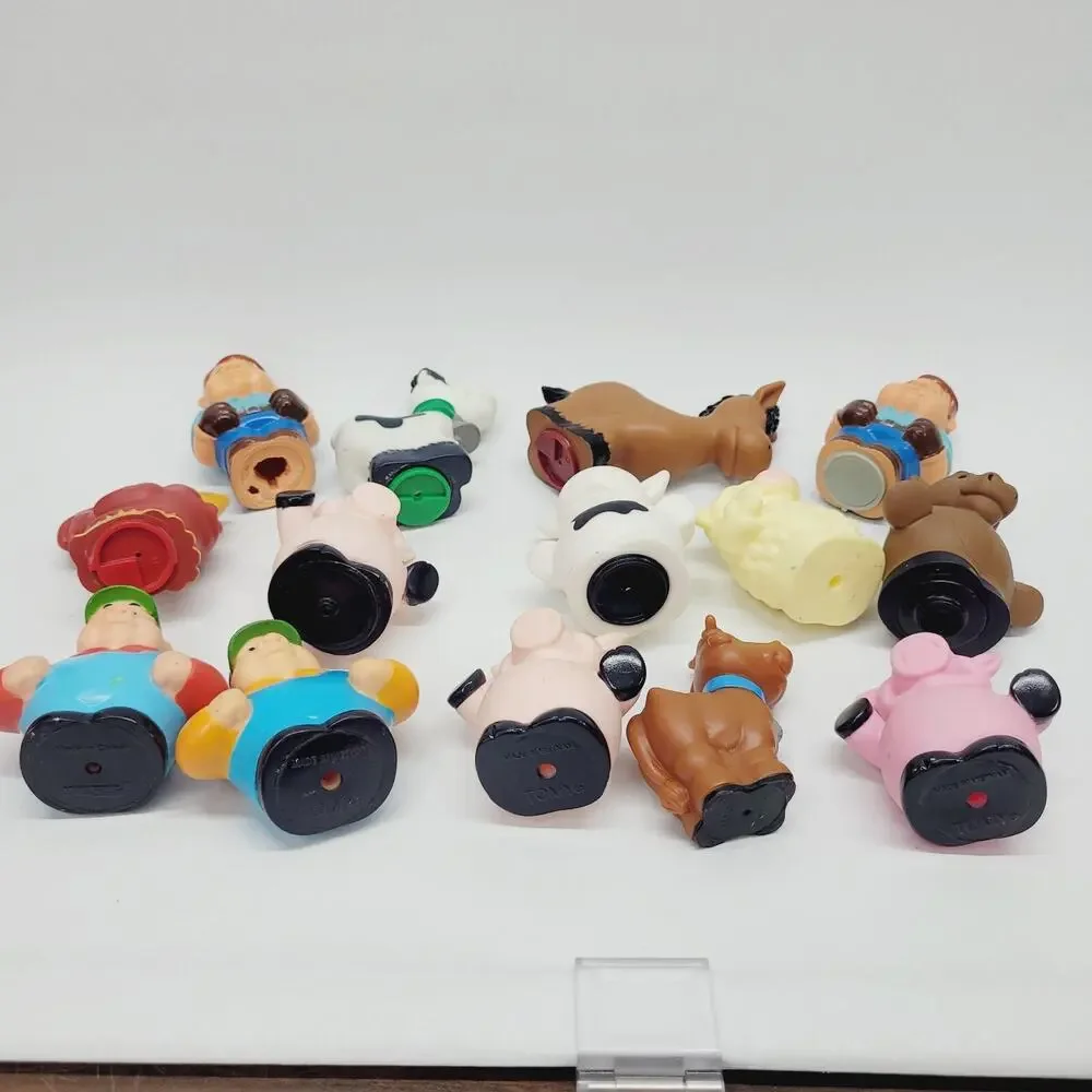 TOMY ERTL John Deere Farm Figures Lot of 14 Replacements Hayride Toys Animals
